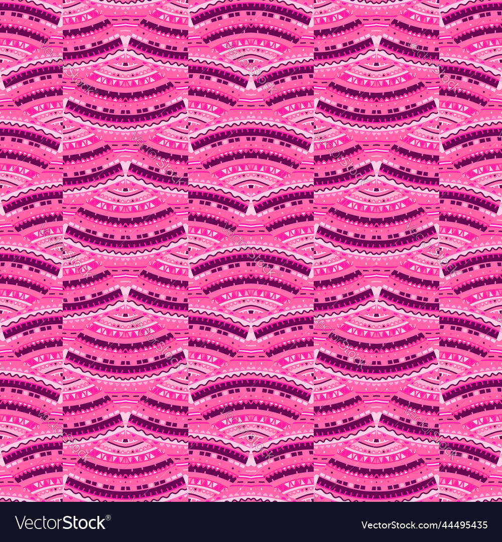 Tribal lines mosaic seamless pattern abstract Vector Image