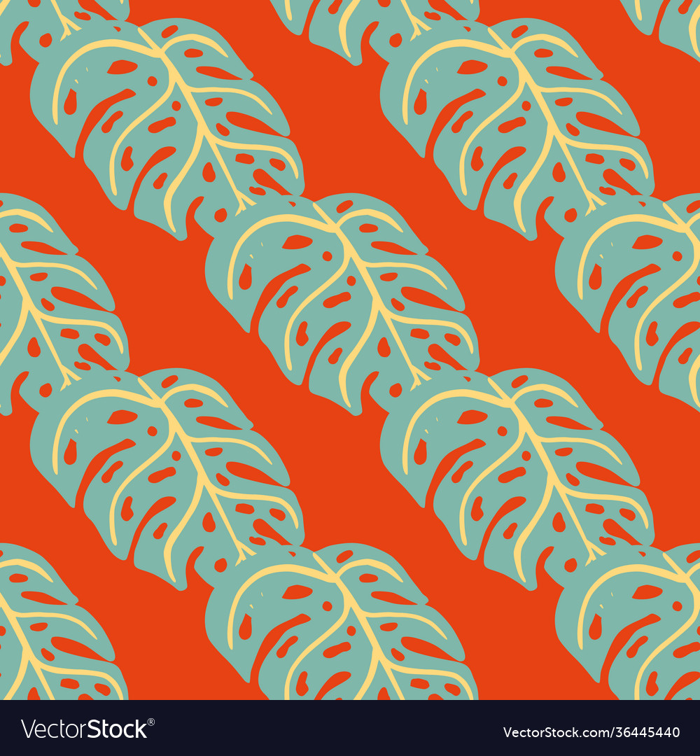 Abstract nature botanic seamless pattern vector image Abstract nature botanic seamless pattern