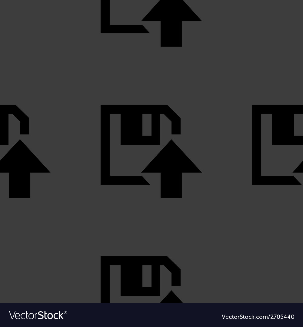 Floppy disk upload web icon flat design seamless