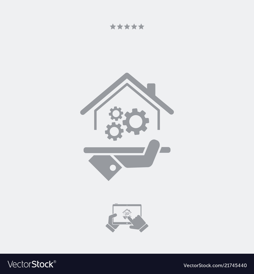 Home working system - web icon