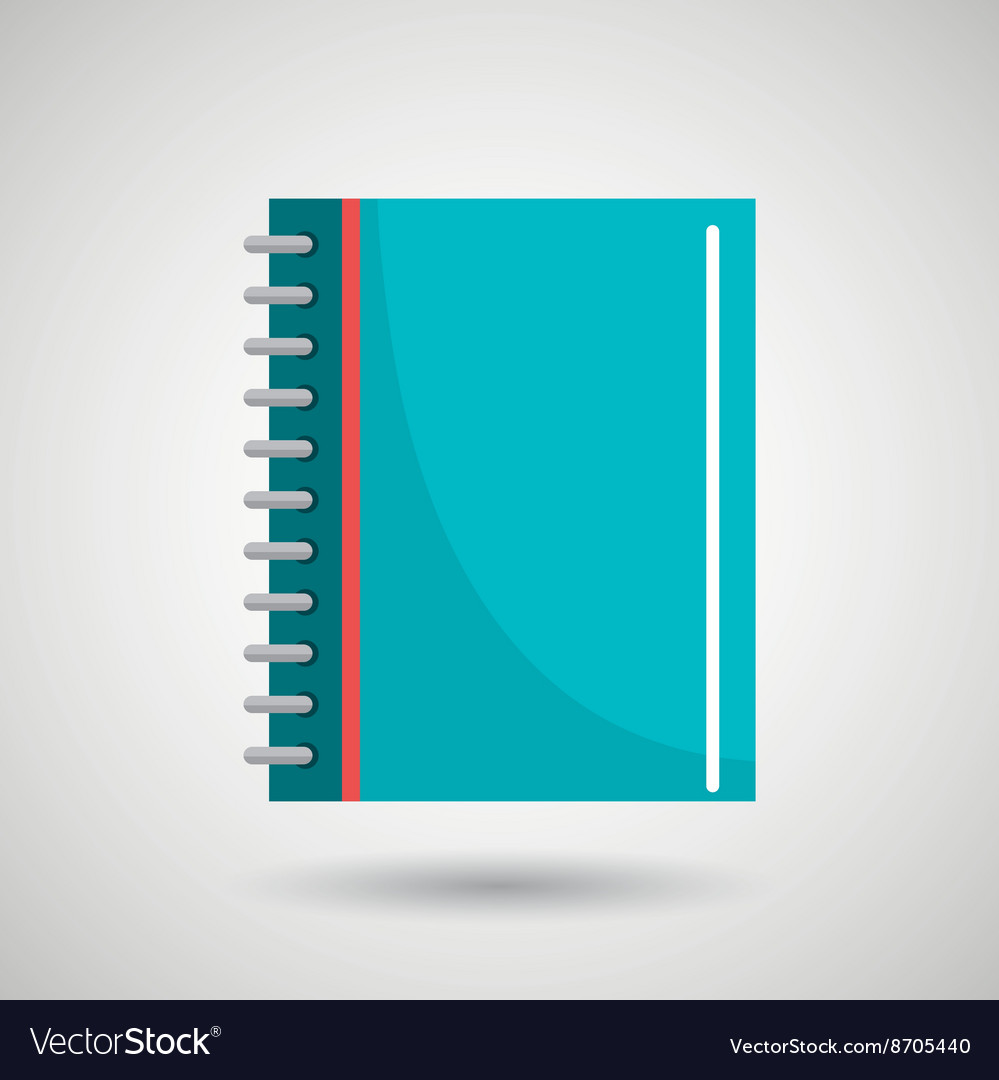 Notebook icon design Royalty Free Vector Image