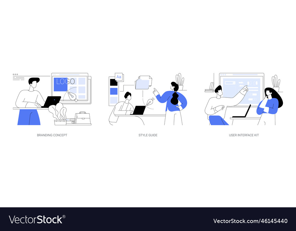 Ui design abstract concept vector image Ui design abstract concept