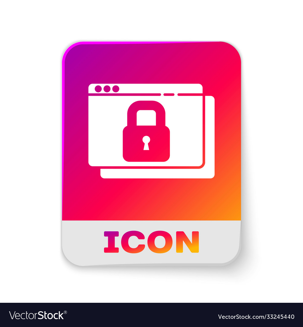 White secure your site with https ssl icon vector image White secure your site with https ssl icon