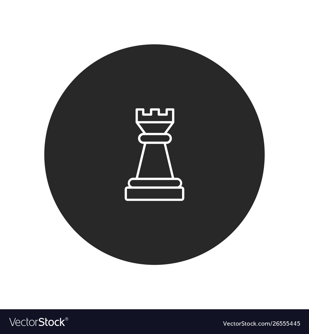 Chess rook Royalty Free Vector Image - VectorStock