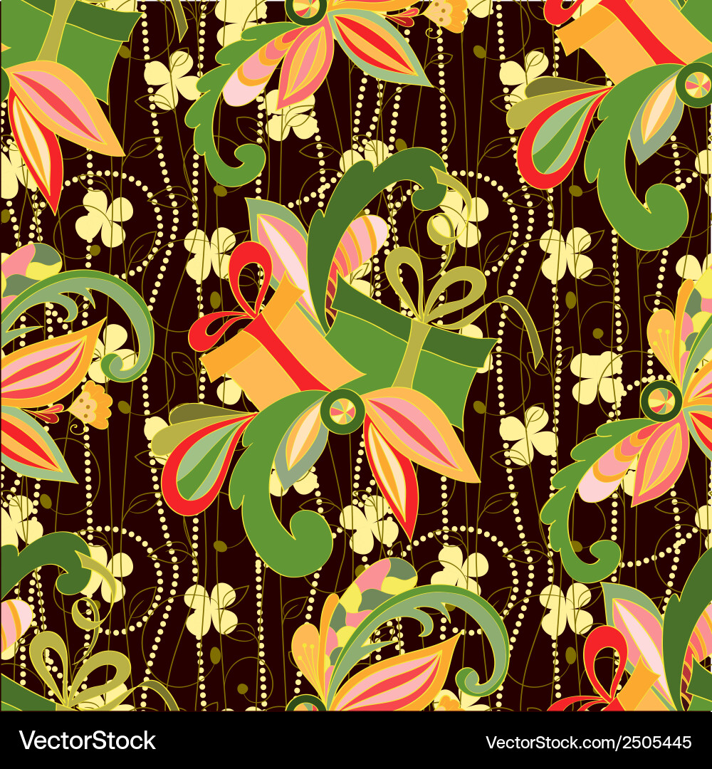 Christmas seamless pattern Royalty Free Vector Image