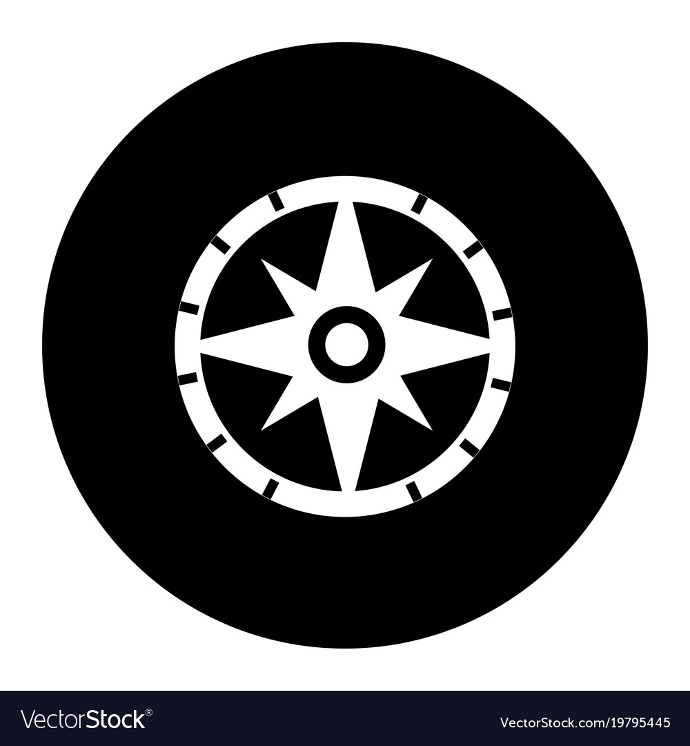 Compass guide isolated icon