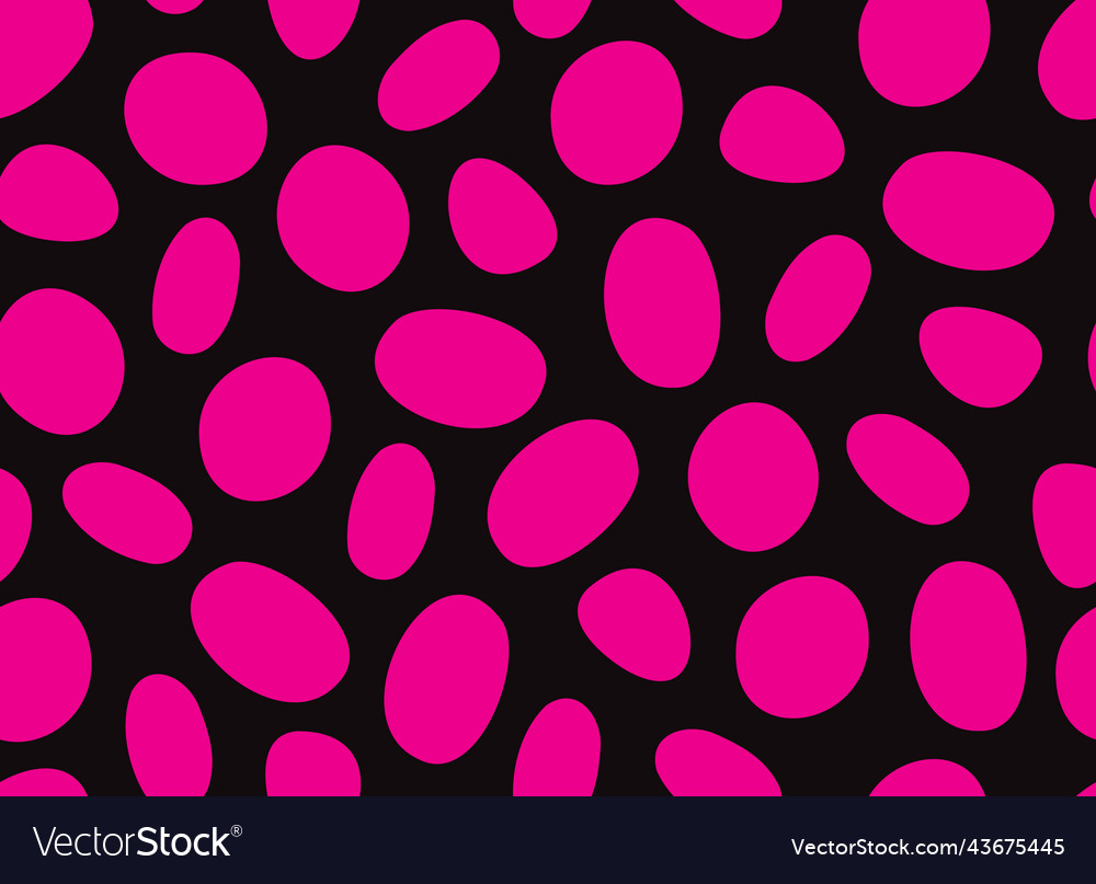 Dalmatian pink seamless pattern pink uneven spots Vector Image