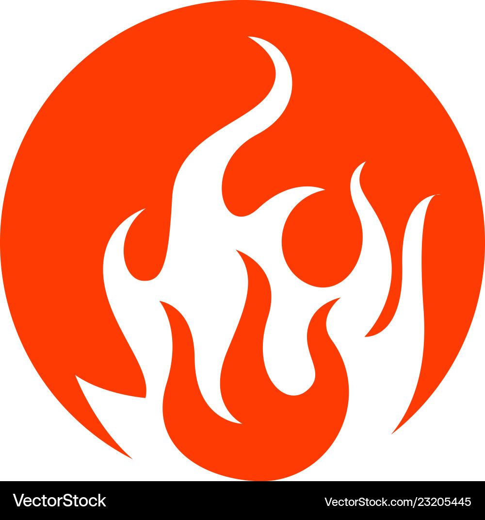 Fire flame design Royalty Free Vector Image - VectorStock