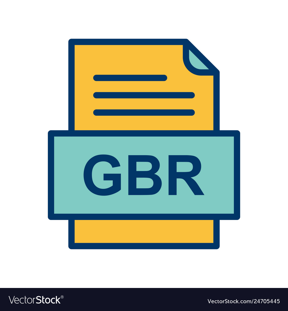 Gbr file document icon