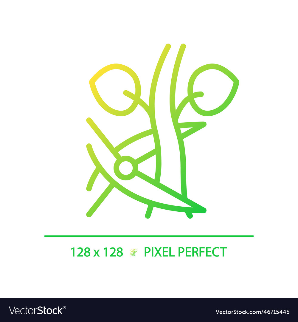 Pruning gradient linear icon