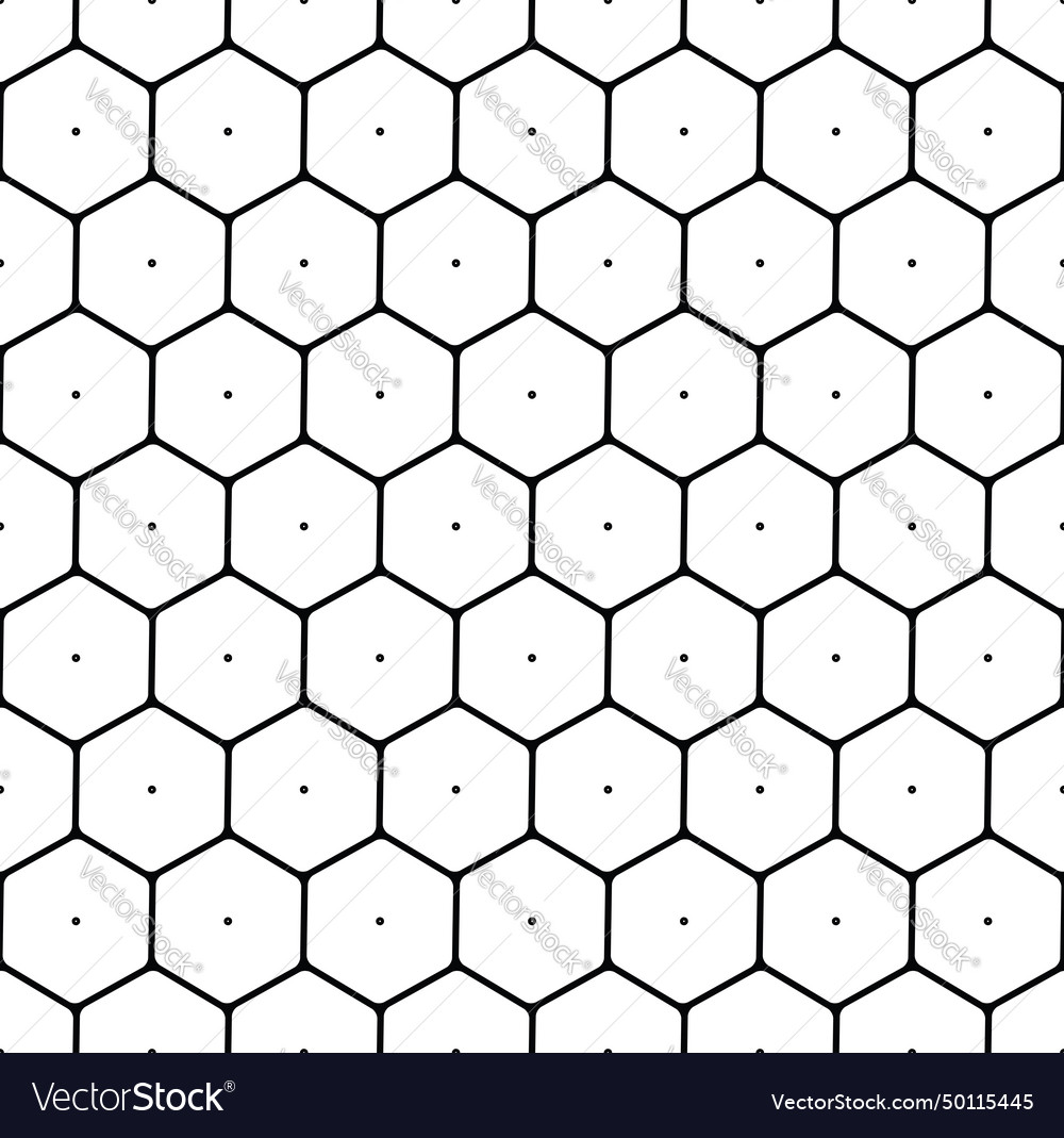 Seamless hexagons pattern vector image Seamless hexagons pattern
