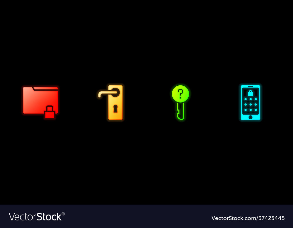 Set folder and lock door handle undefined key