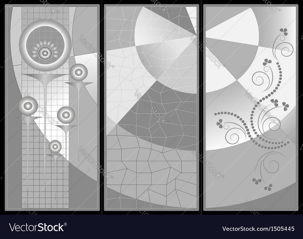 With gray patterns