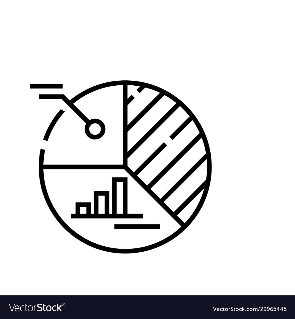 Arbeitsteilung Linie Icon Konzept Zeichen Umriss