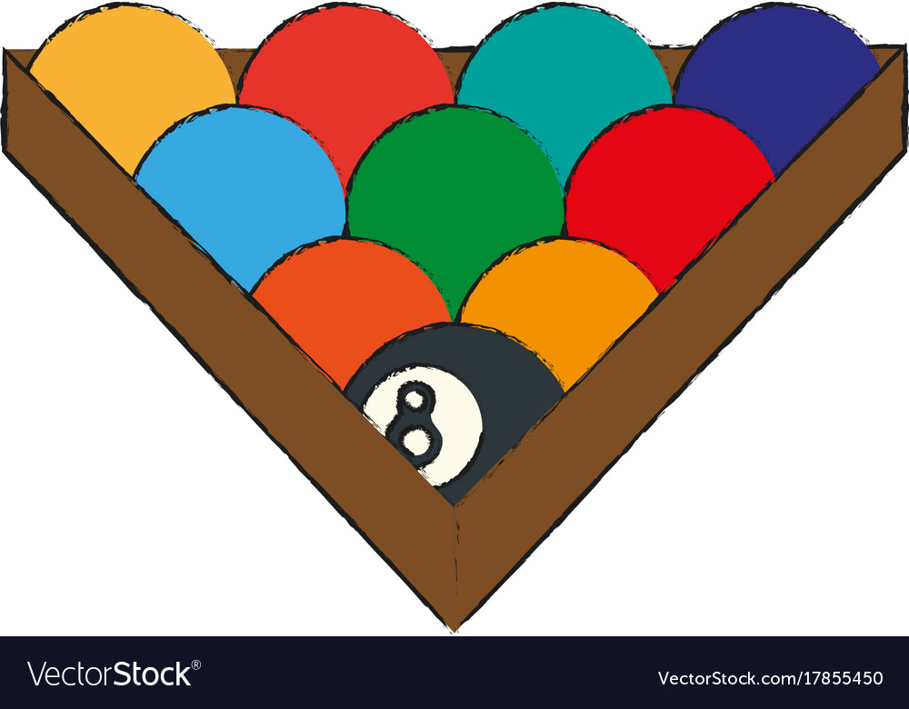 Billiard balls isolated