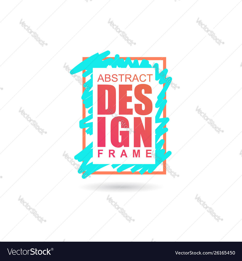 Frame for text modern art graphics