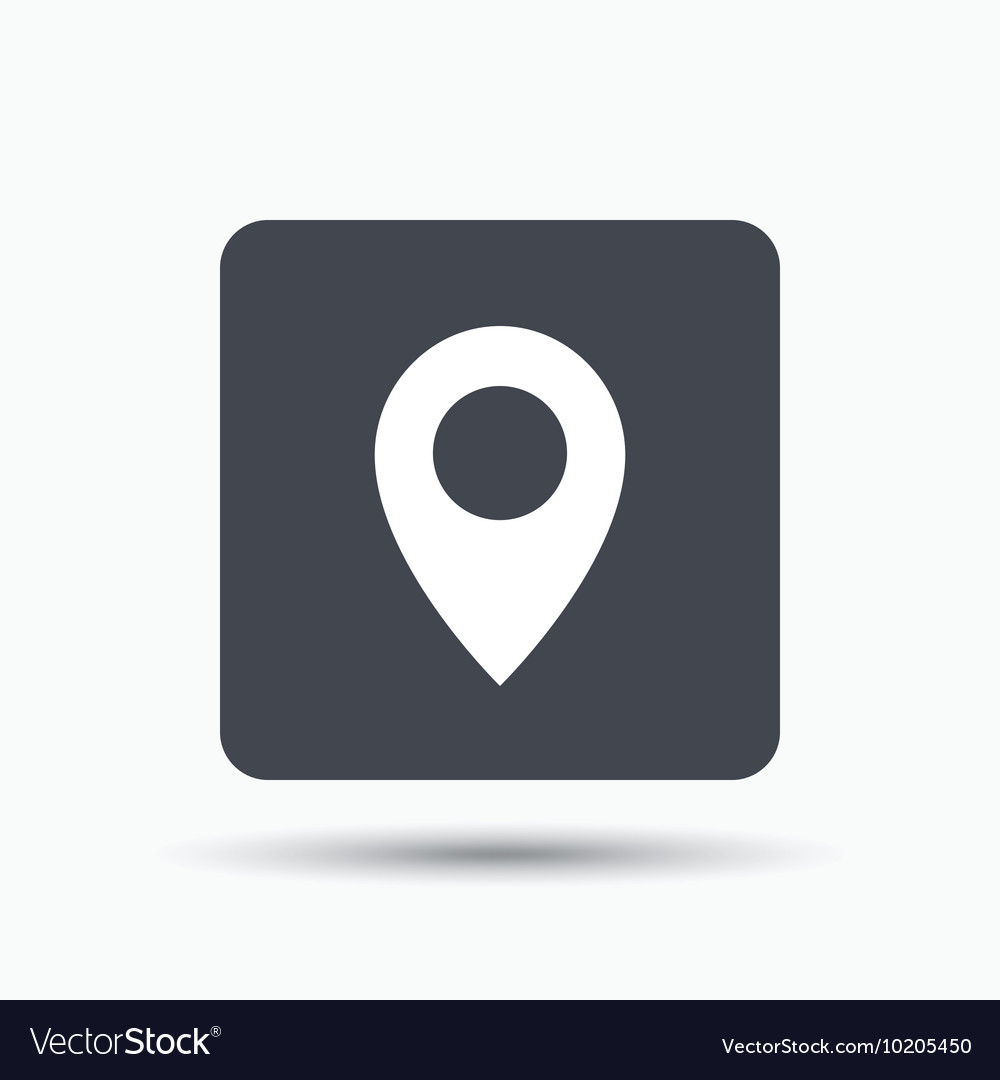 Location icon map pointer sign