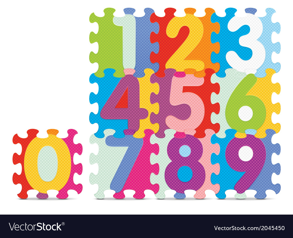 Numbers written with alphabet puzzle