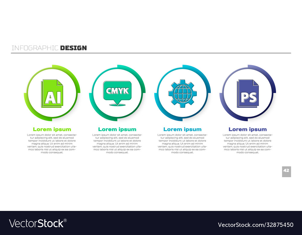Set ai file document speech bubble with text cmyk vector image Set ai file document speech bubble with text cmyk
