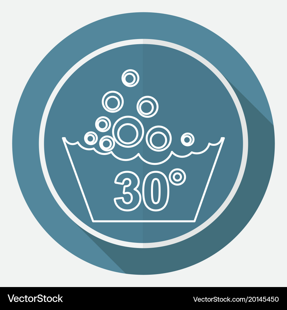 Set washing symbols icon Royalty Free Vector Image