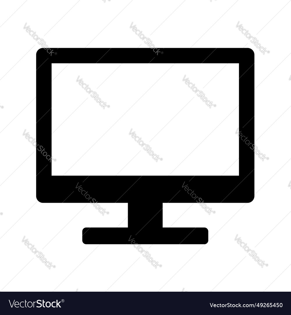 Shopping terminal or computer monitor simple vector image Shopping terminal or computer monitor simple