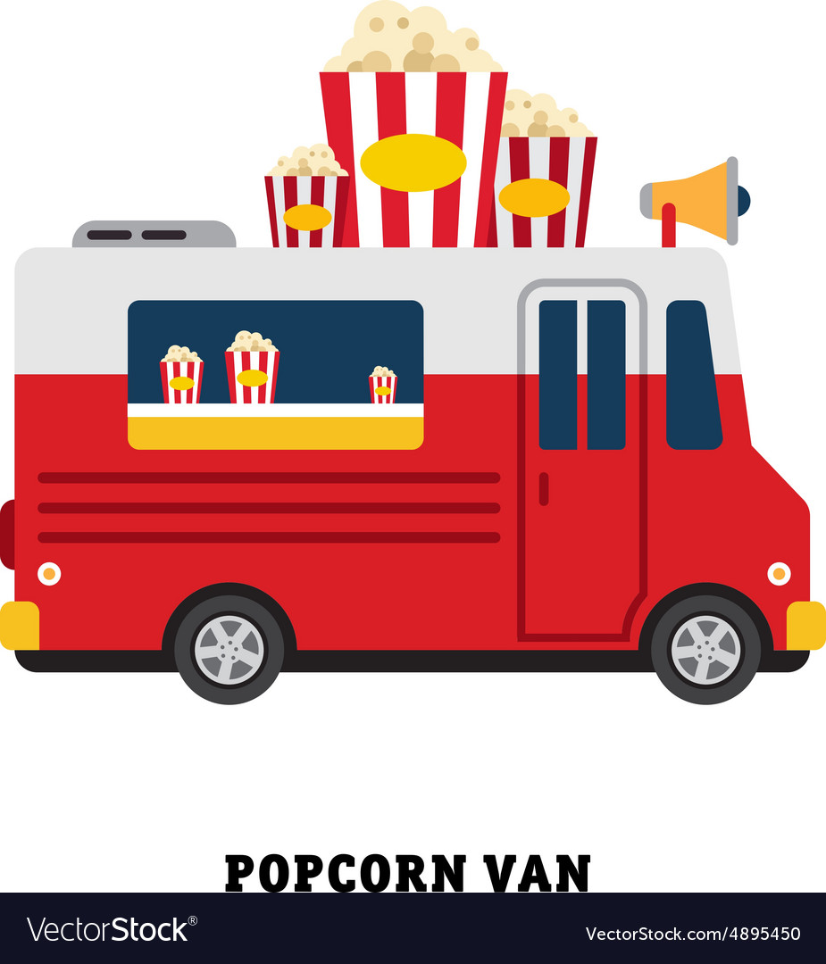 Trailer fast food isolated