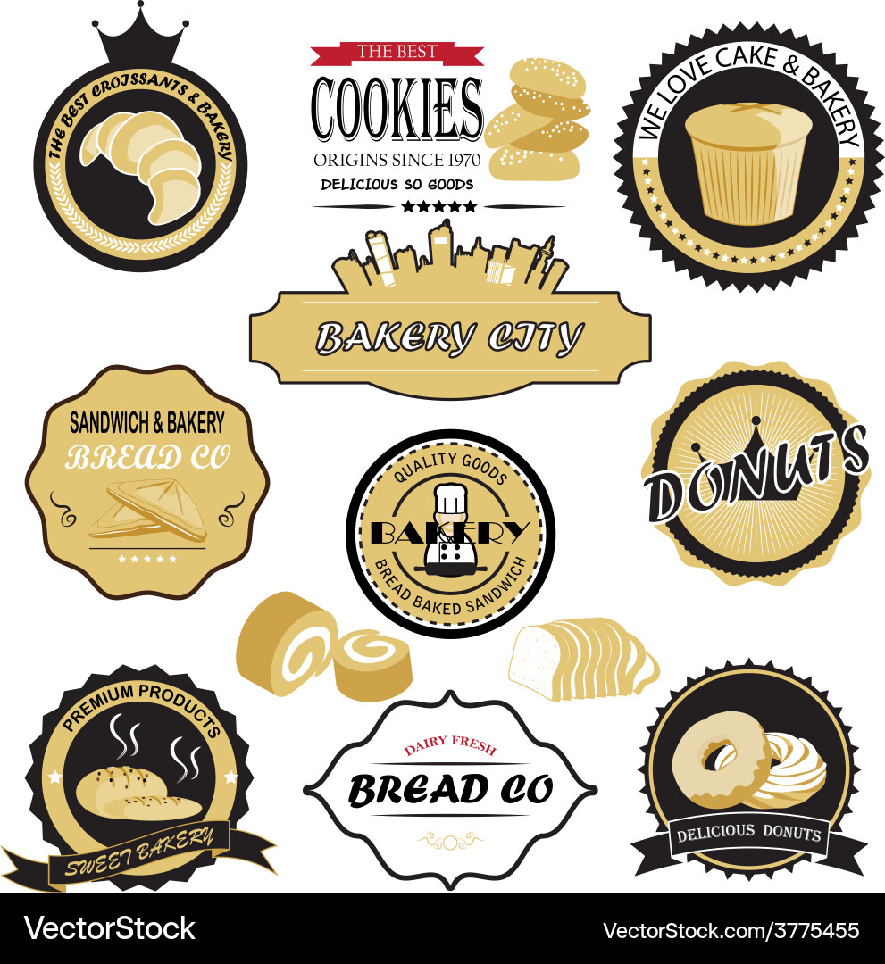 Bread bakery Royalty Free Vector Image - VectorStock