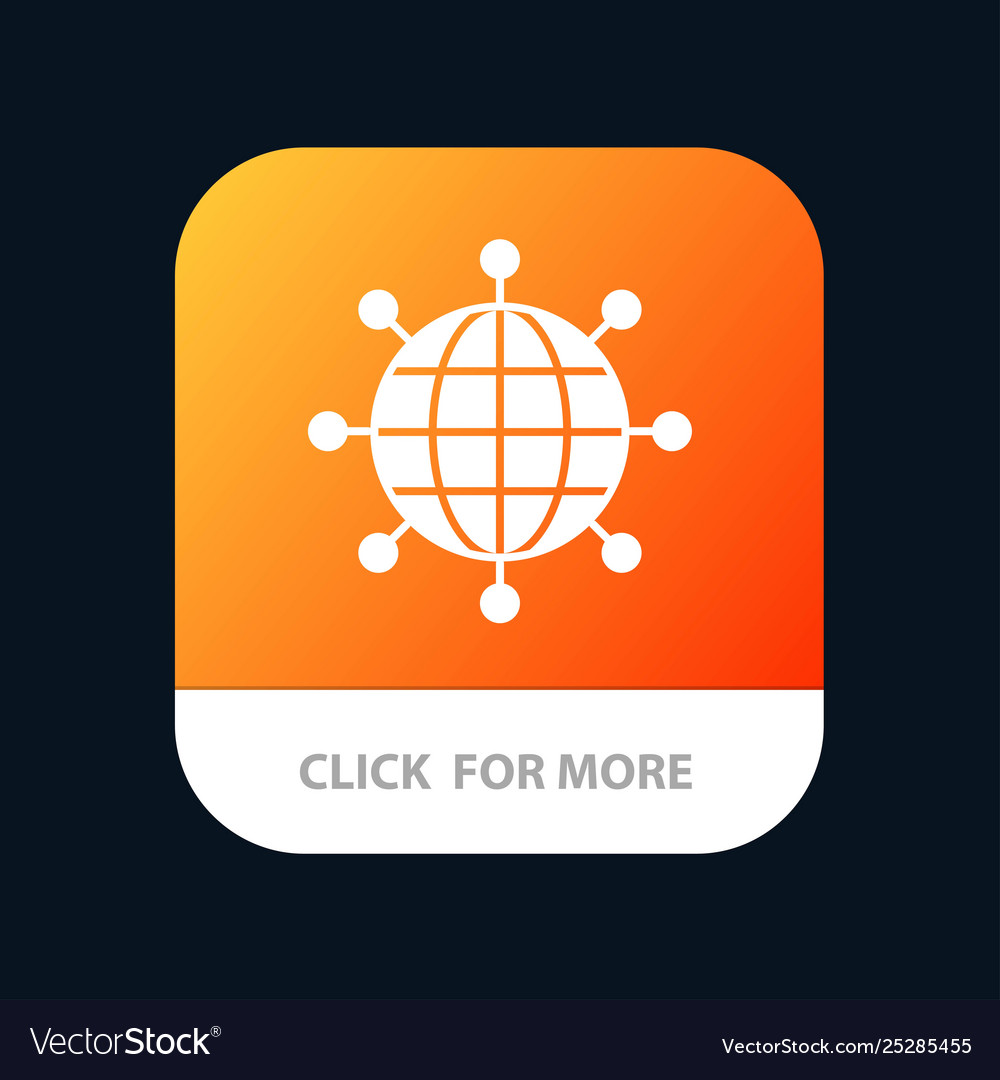 Business connections global modern mobile app Vector Image