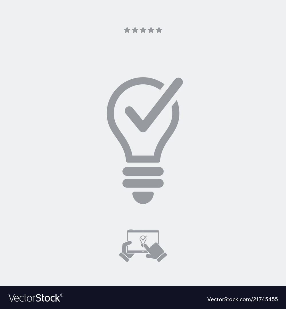 Check innovative idea - web icon