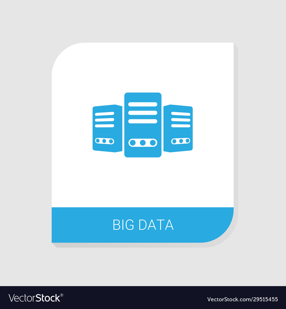 Editable filled big data icon from artificial vector image Editable filled big data icon from artificial