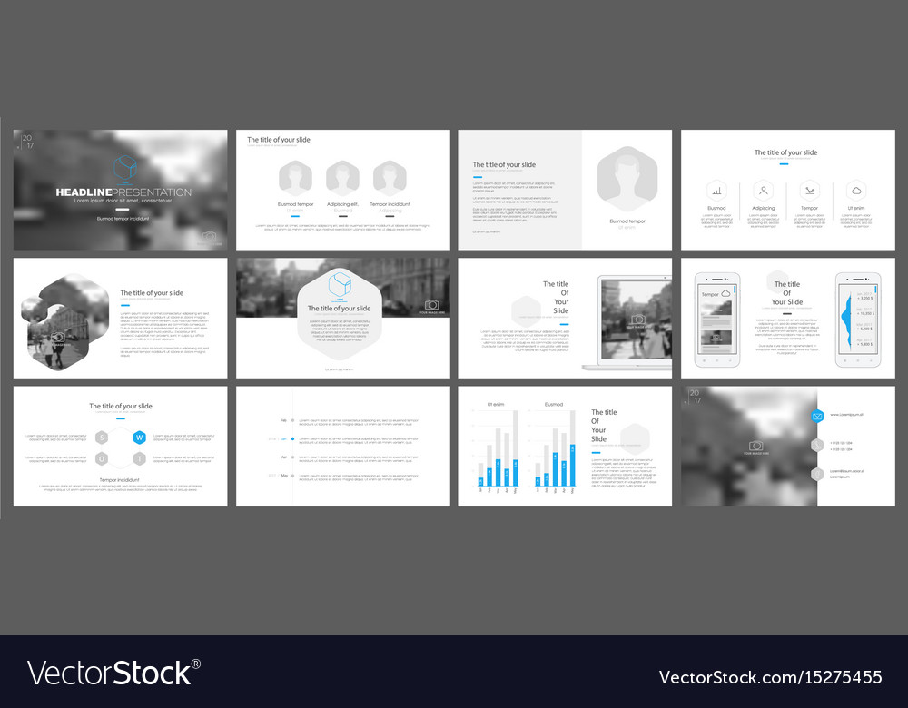 Elements for and presentation templates Royalty Free Vector