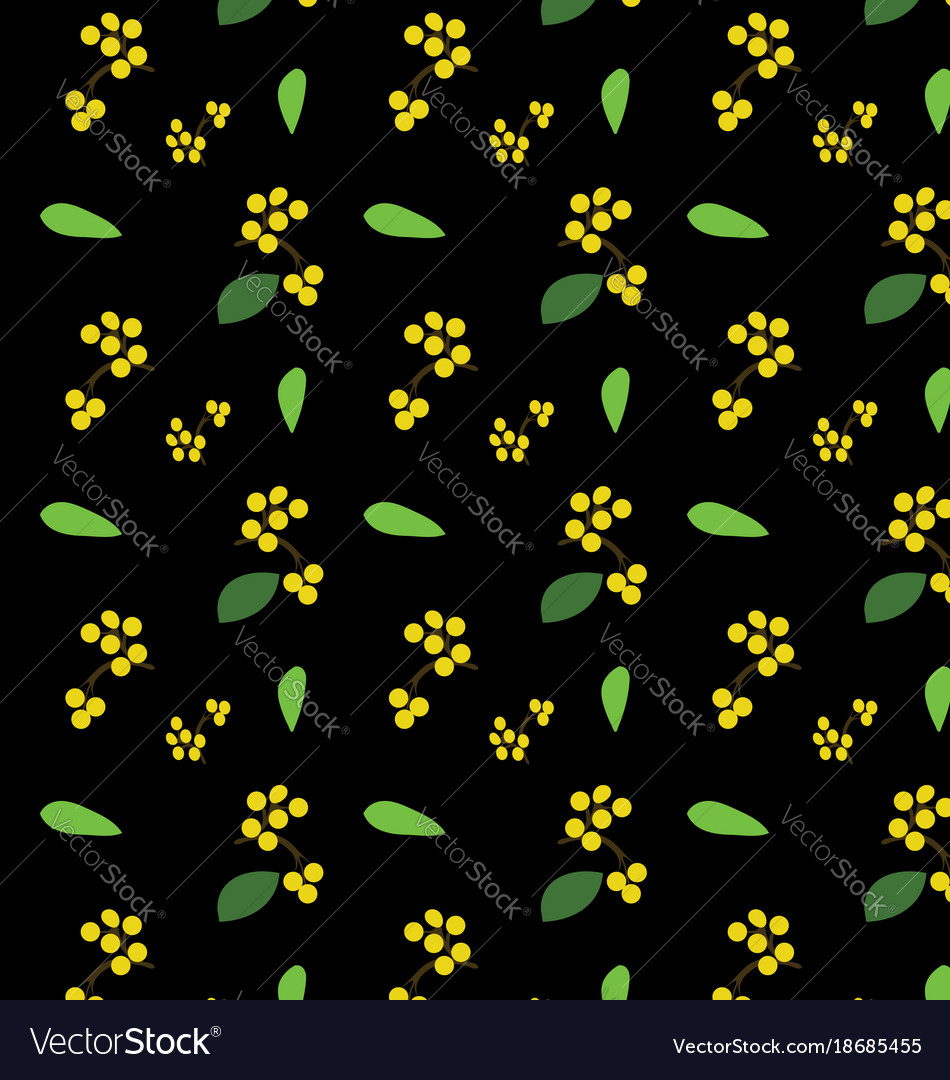Flower and branch pattern