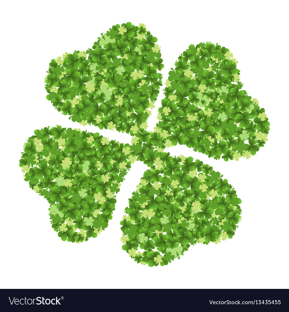 Green four-leaf clover