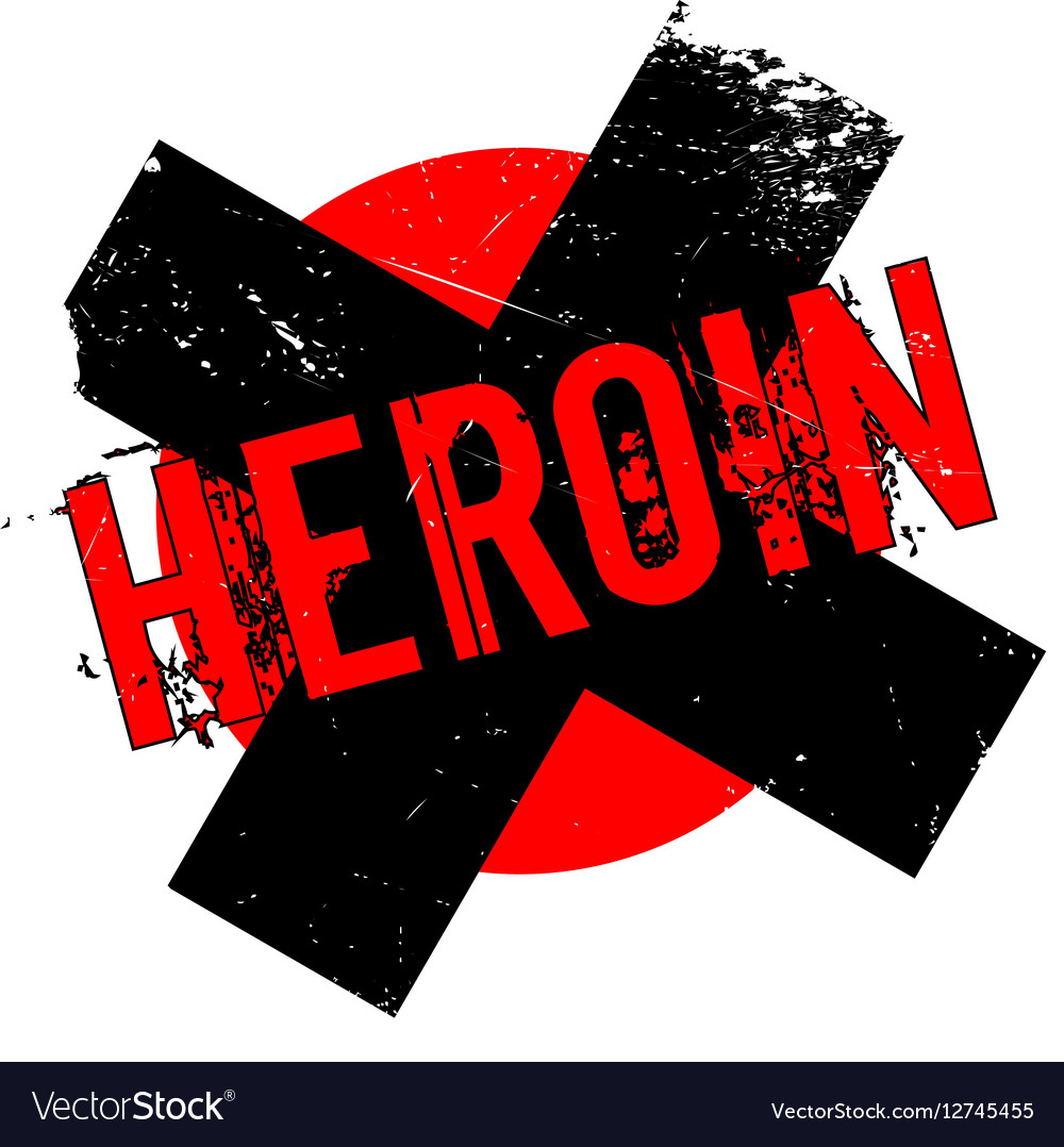 Heroin rubber stamp