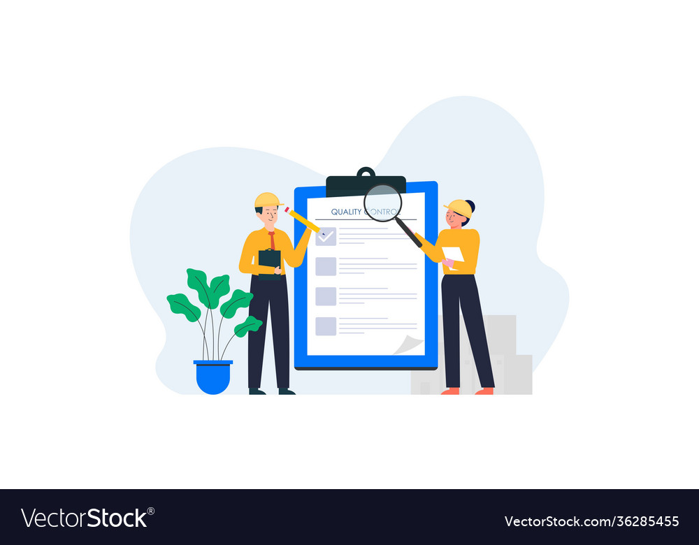 Qa engineers concept quality control