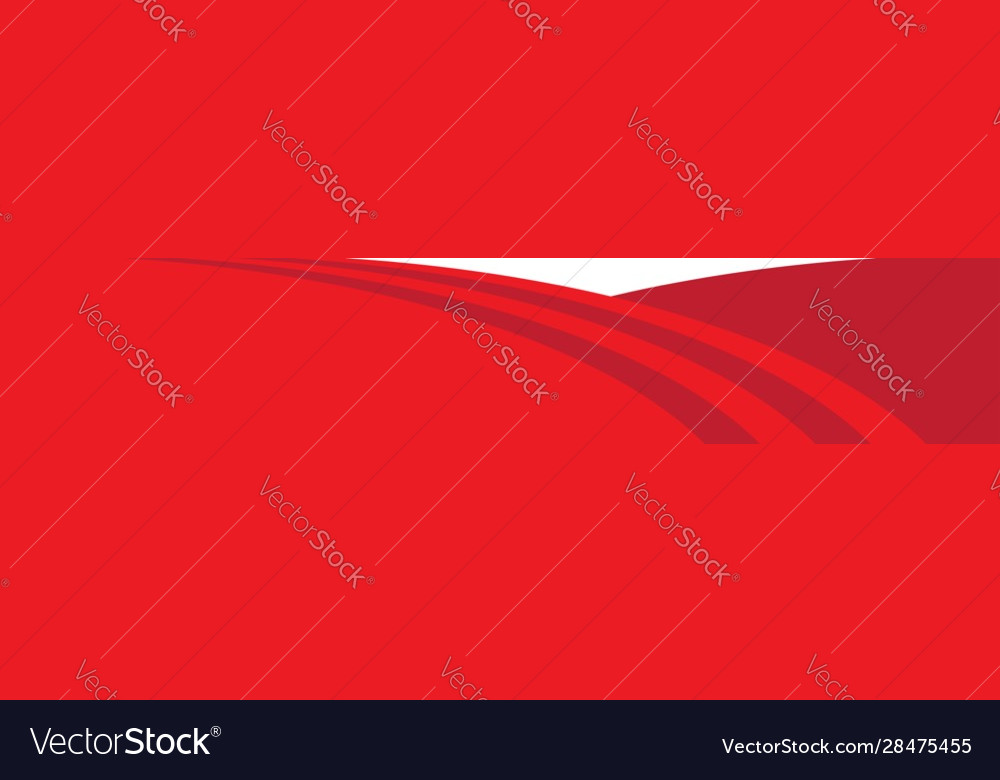 Red web banner with copy space