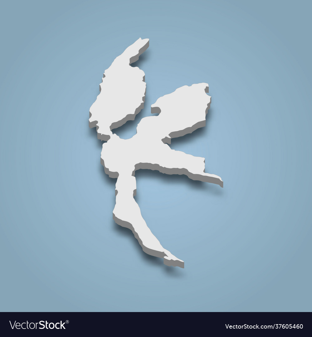 3d isometric map halmahera is an island