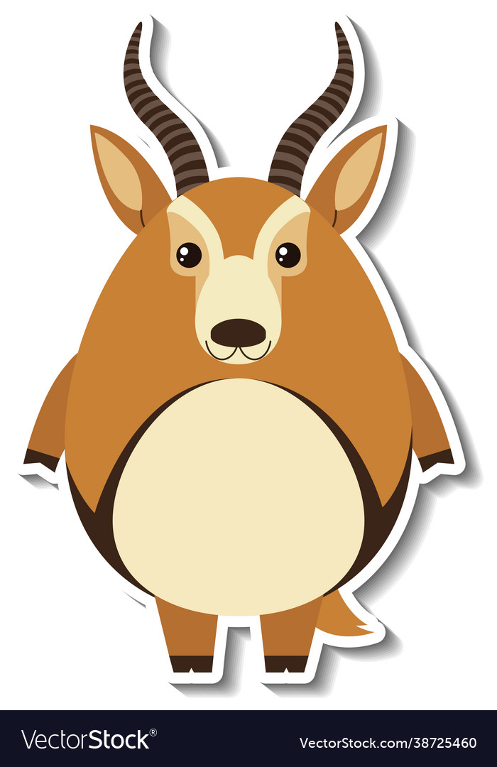 A cute horse cartoon animal sticker
