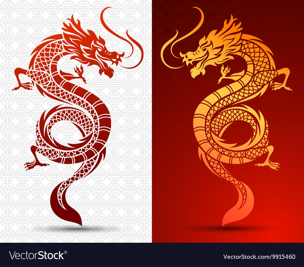 Chinese dragon Royalty Free Vector Image - VectorStock