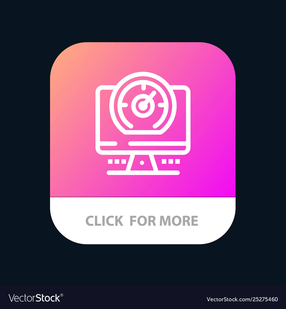 Compass computer timer location mobile app button vector image Compass computer timer location mobile app button