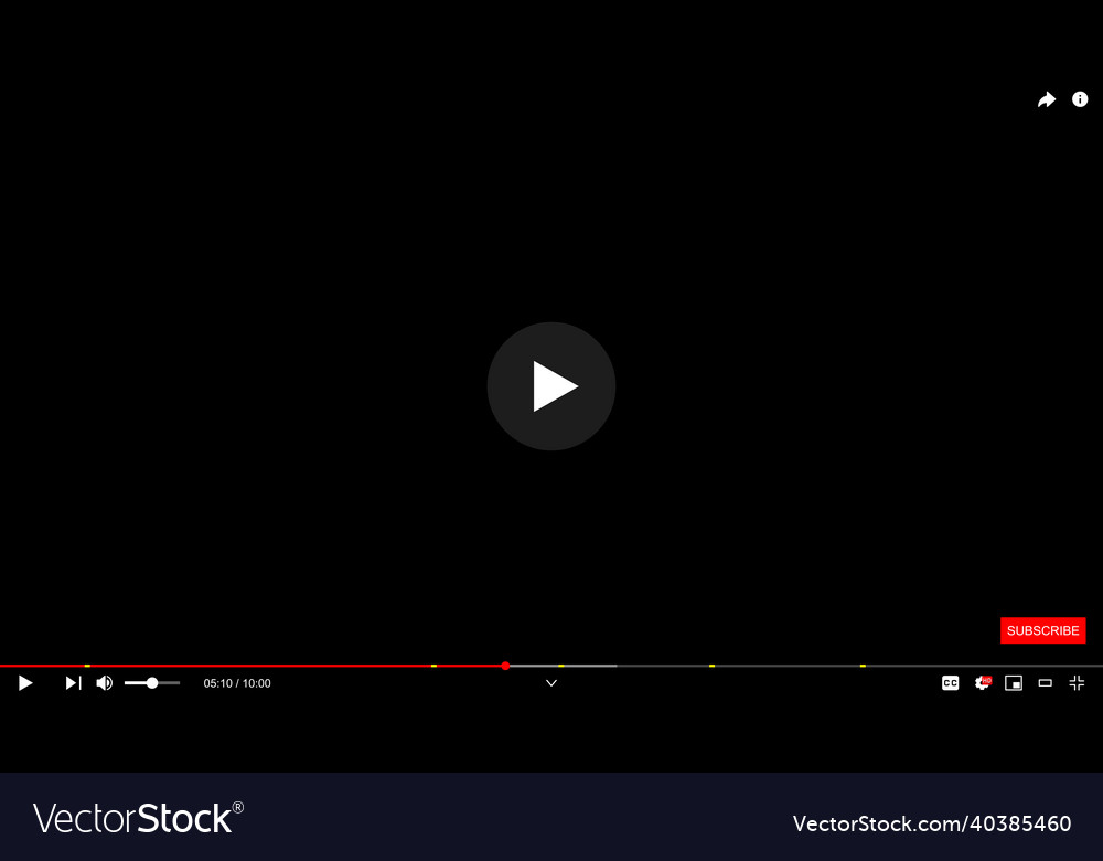 Desktop web video player