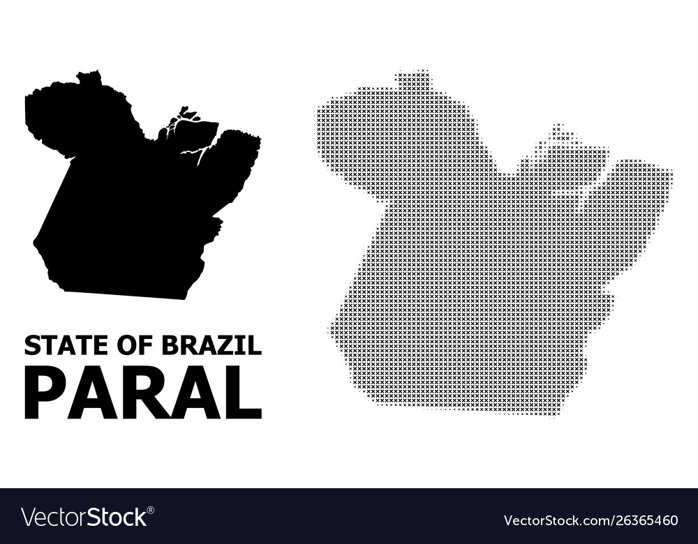 Halftone pattern and solid map paral