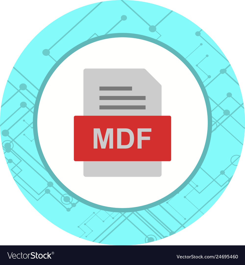 Mdf file document icon