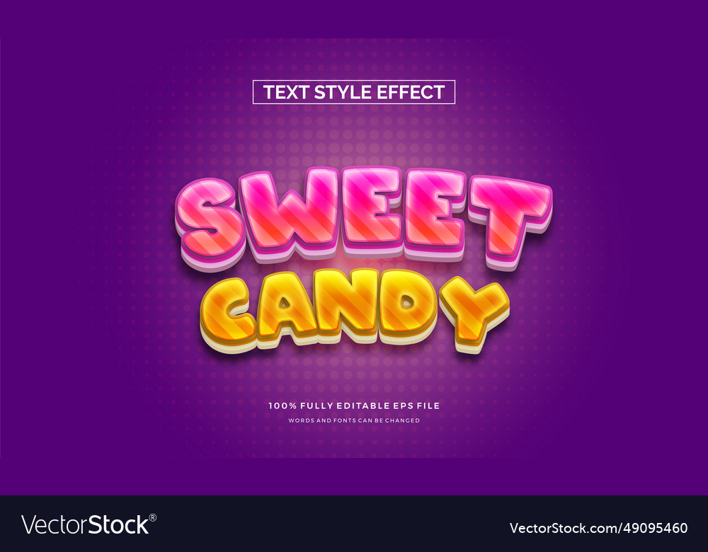 Modern editable text style effect ve vector image Modern editable text style effect ve