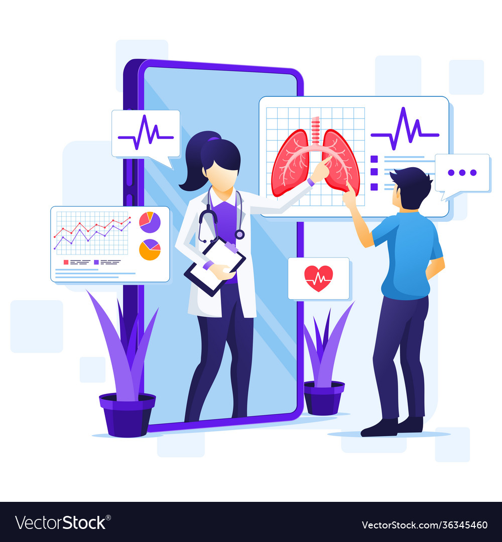 Online medical consultation concept health