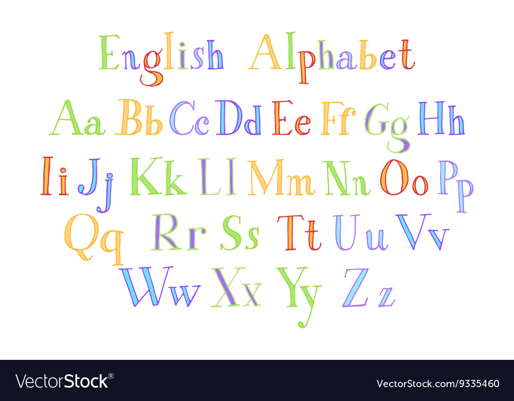 Retro alphabet font