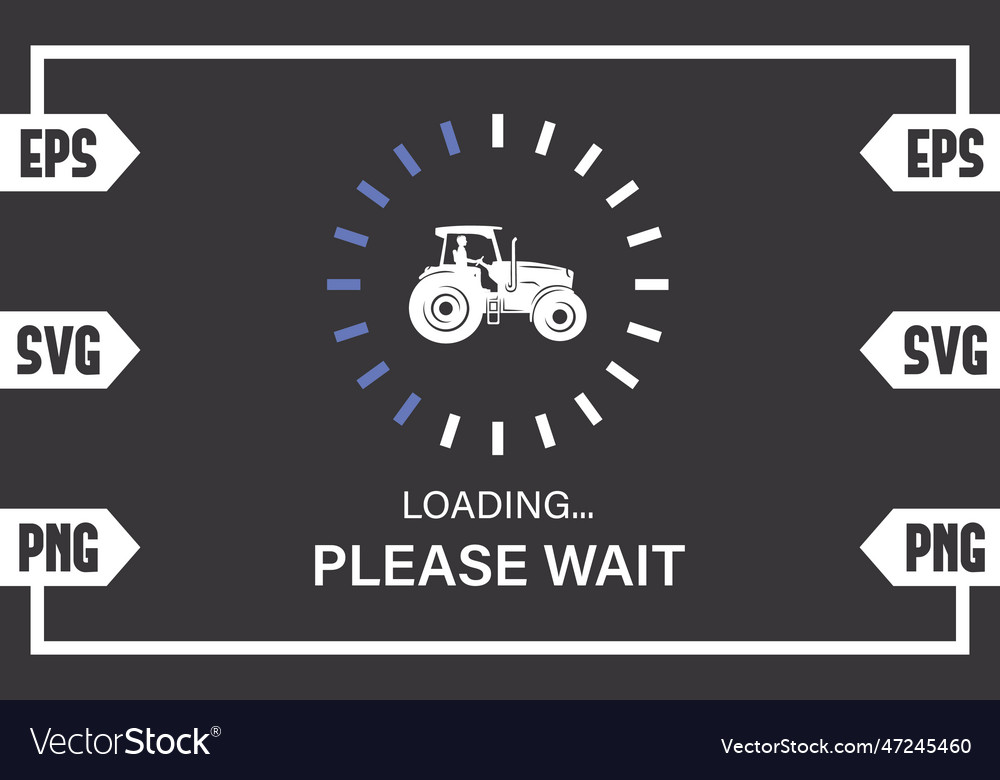 Tractor loading please wait