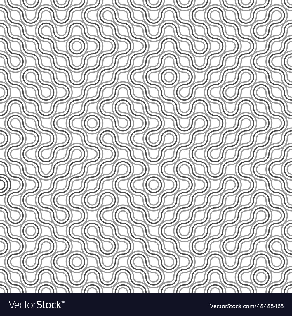 Abstract pattern of solid sinuous lines seamless