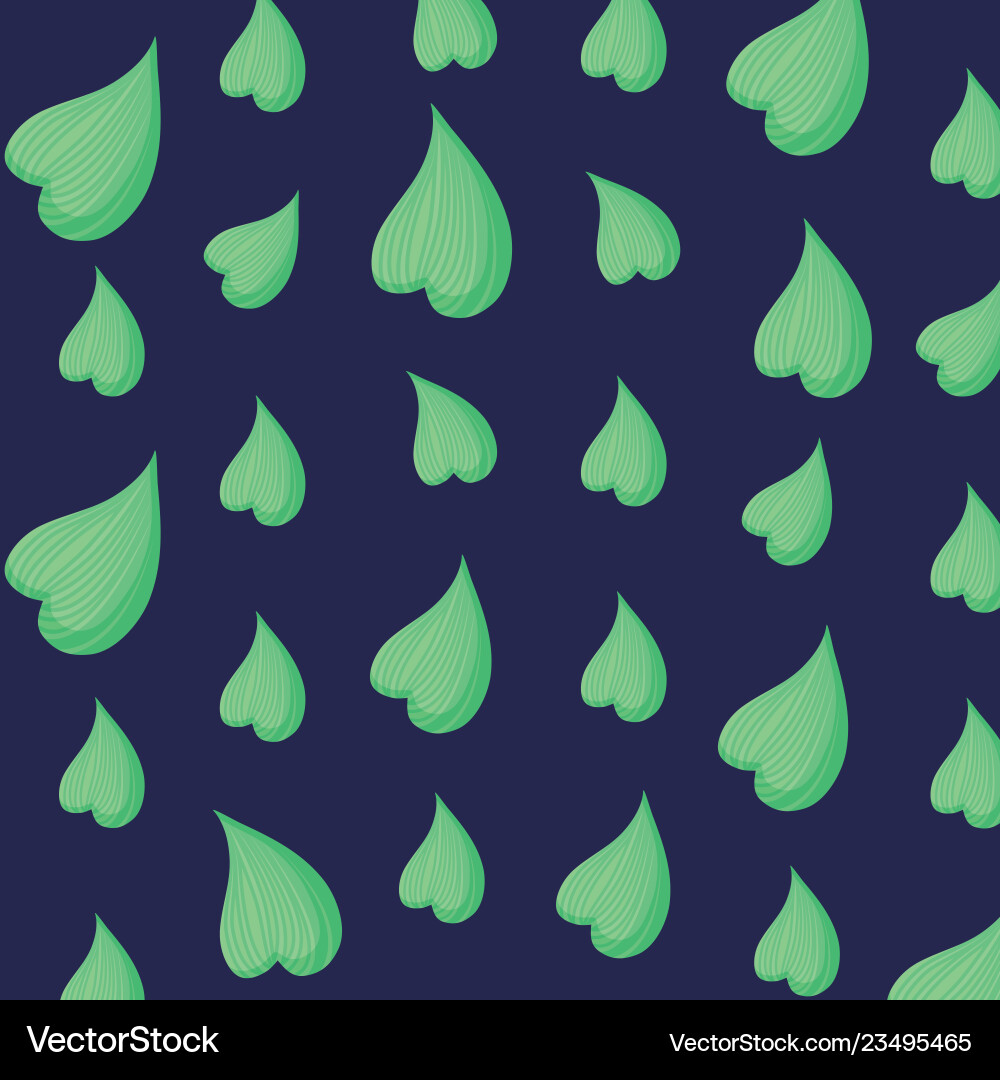 Ecology leafs plants pattern Royalty Free Vector Image