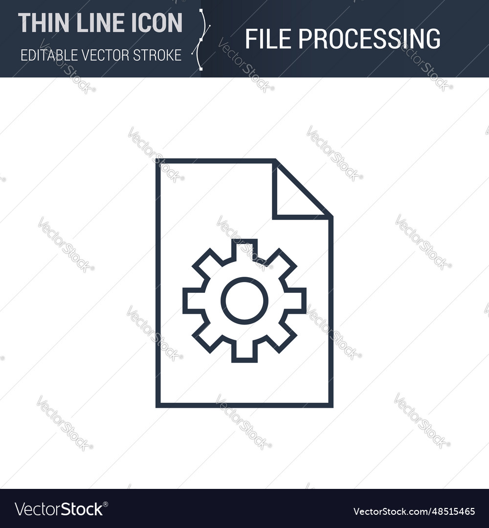 File processing icon vector image File processing icon